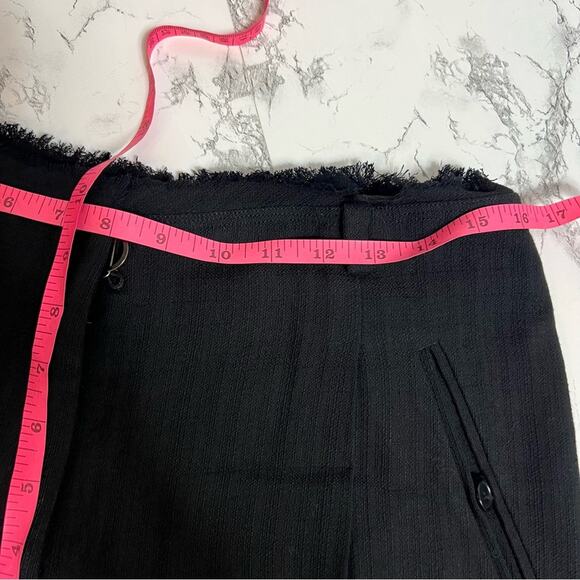 3.1 Phillip Lim cuffed trouser shorts black raw waist Sz 8 - Picture 4 of 6